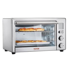 13-IN-1 Air Fryer Toaster Oven, 28L/29.6Qt Convection Oven, 1800W 2-Tier Toaster Ovens Countertop Combo with Wire Racks, Pizza Pan, Gloves